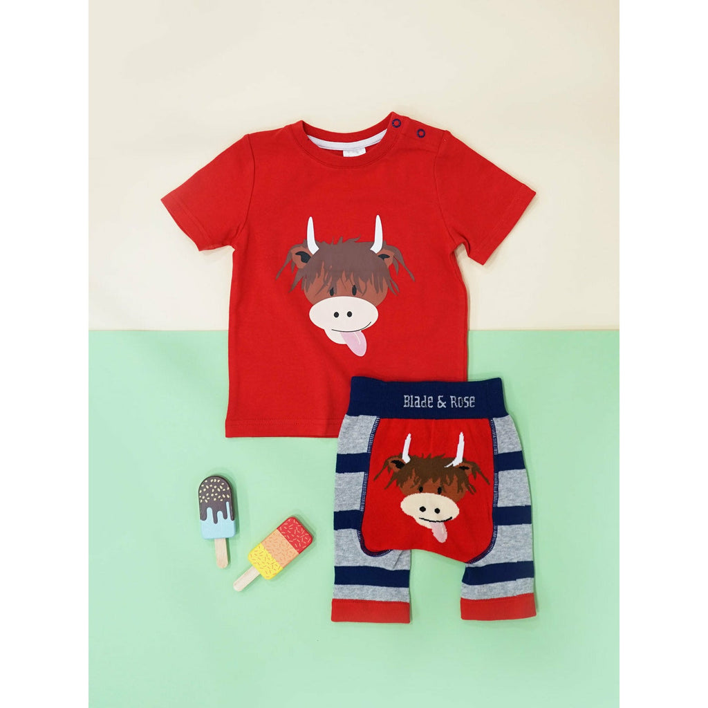 Highland Cow T-Shirt Blade & Rose