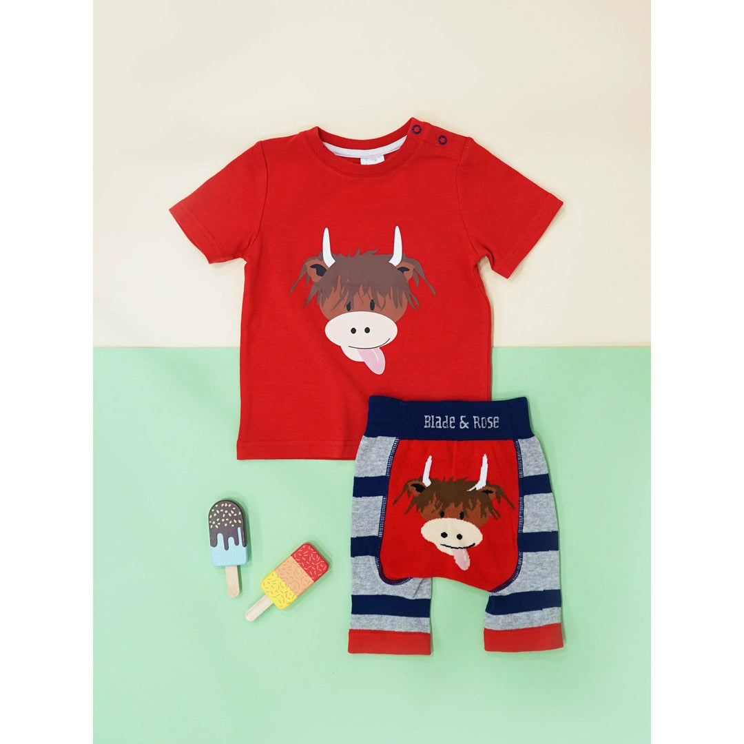 Highland Cow T-Shirt Blade & Rose