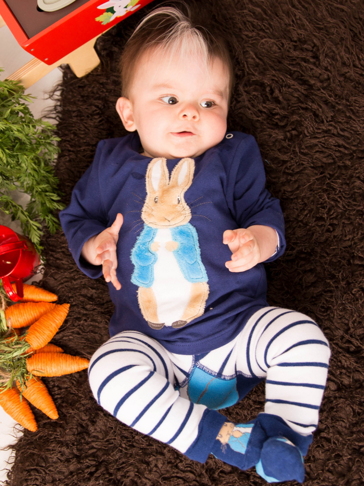 Peter Rabbit Navy Top Blade & Rose