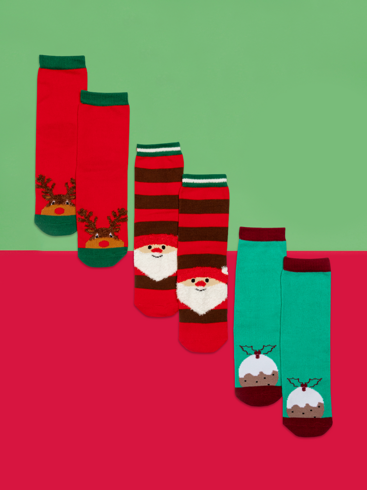 Christmas Sock Gift Set - 3 Pack Blade & Rose